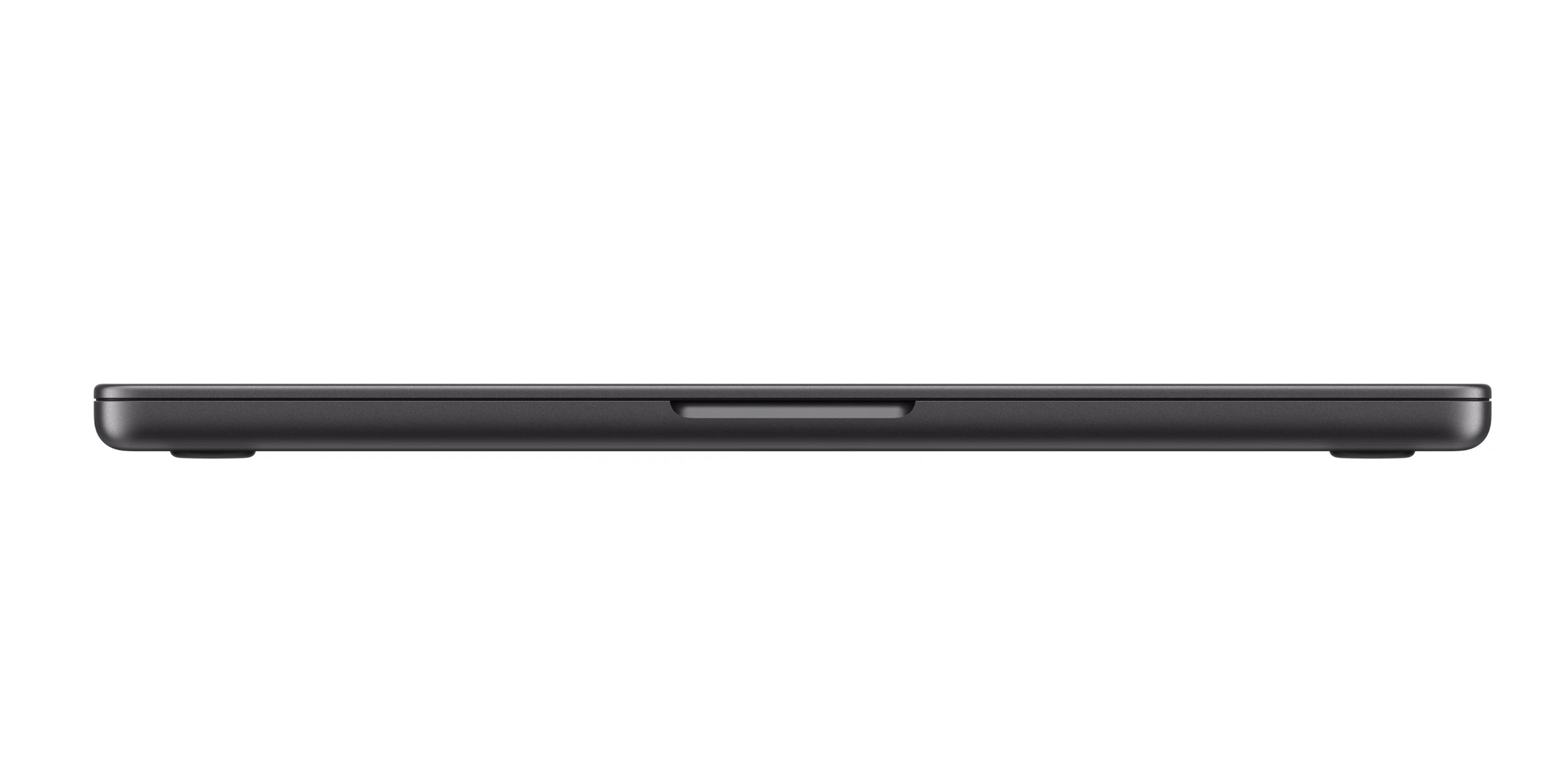 Apple MacBook Pro 14" PROLED XDR in Space Schwarz, geschlossen, Frontkante